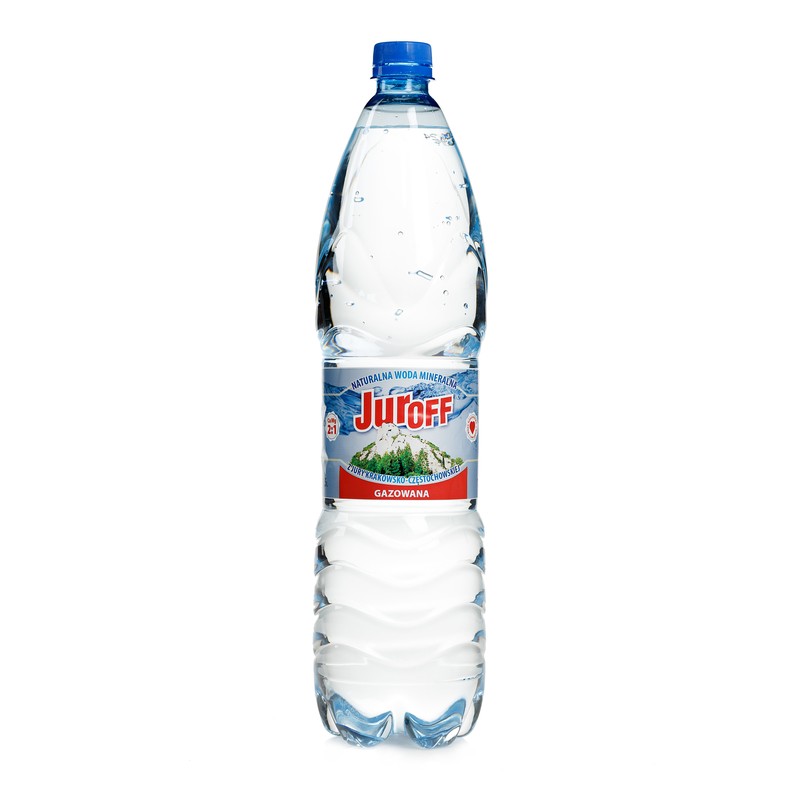 Naturalna woda mineralna Juroff 1,5l gazowana butelka