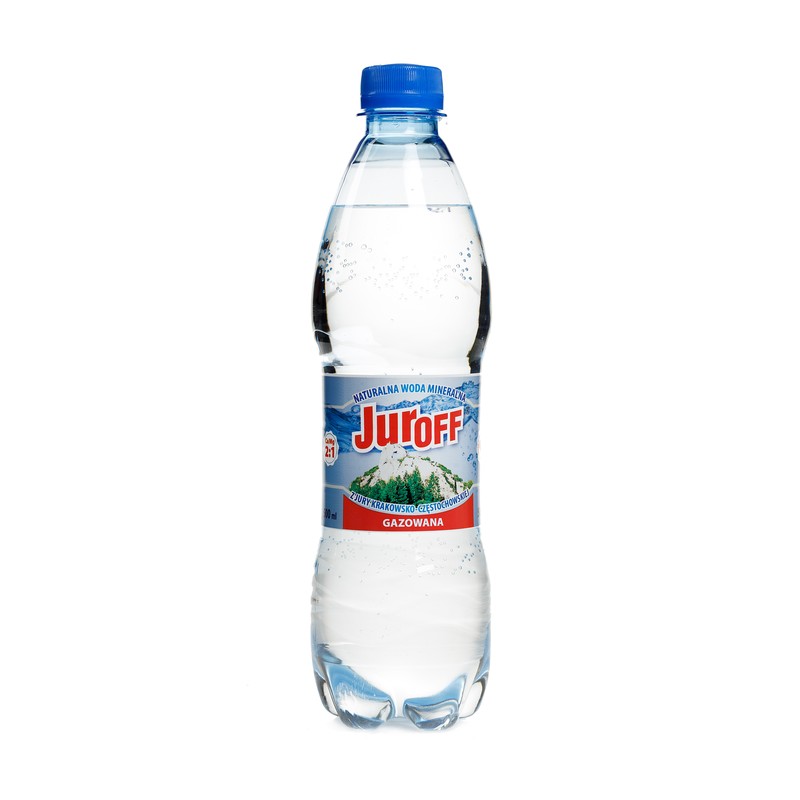 Naturalna woda mineralna Juroff 0,5l gazowana