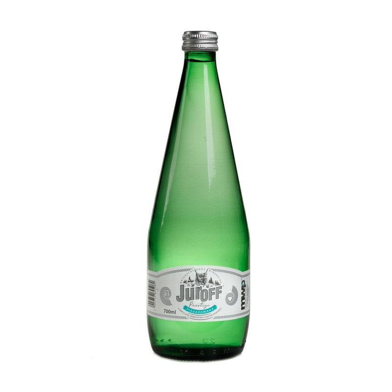 Woda Juroff w butelkach szklanych 0,7l bezzwrotnych niegazowana